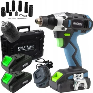 Акумулаторен ударен винтоверт / гайковерт 21V с вложки KD3407