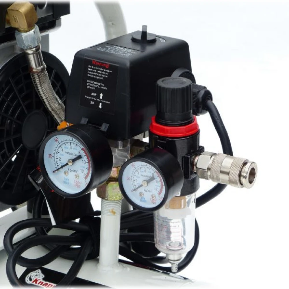 Обезшумен/тих компресор за въздух 8 литра, Knappwulf
