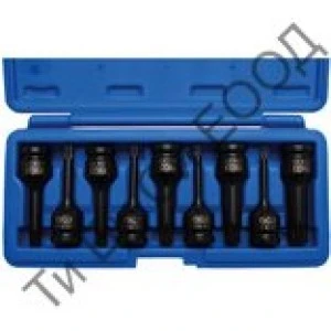 Комплект М-тип битове,усилени, 9 части, 1/2" BGS Technic