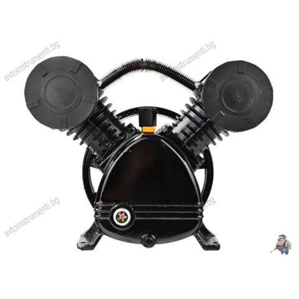 Чугунена, двуцилиндрова глава за компресор, V-образна, 5.5к.с.