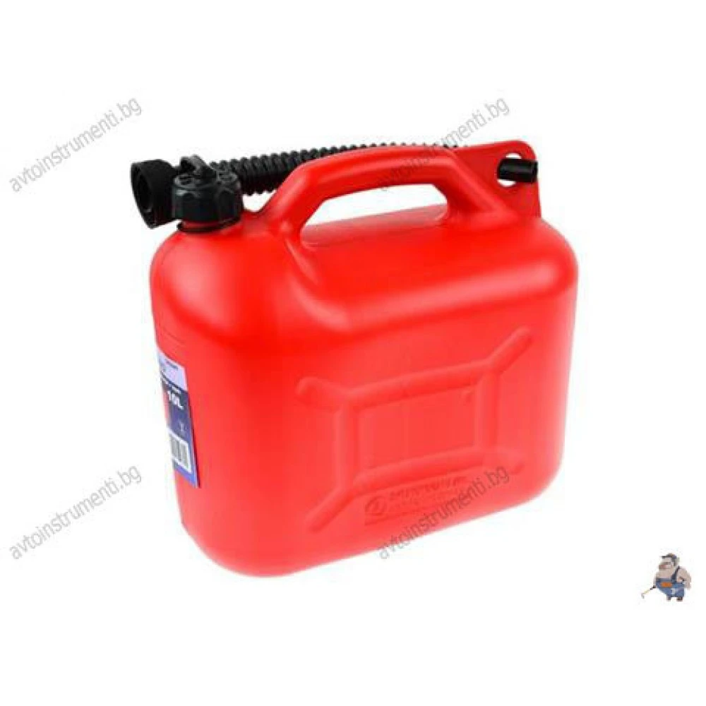 Пластмасова туба за гориво, 10 литра, с накрайник