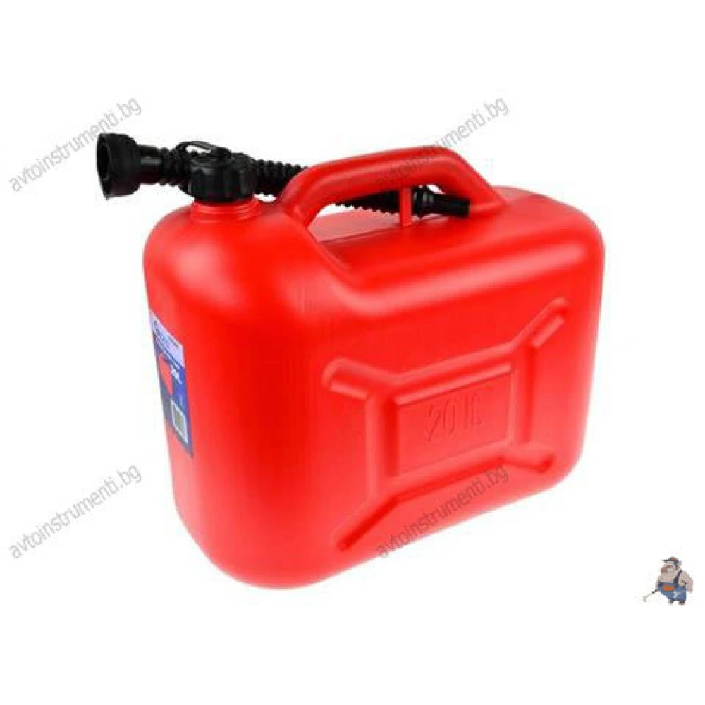 Пластмасова туба за гориво 20 литра с гъвкав накрайник G03242