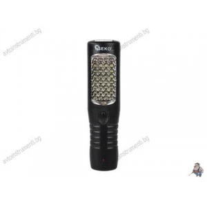 Акумулаторна LED работна лампа/фенер - 28+3+4 диода