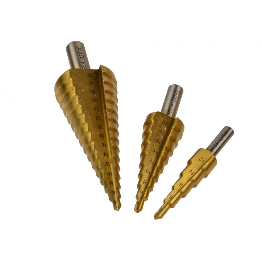 Комплект конусни/конусовидни боркорони за метал 4-32мм