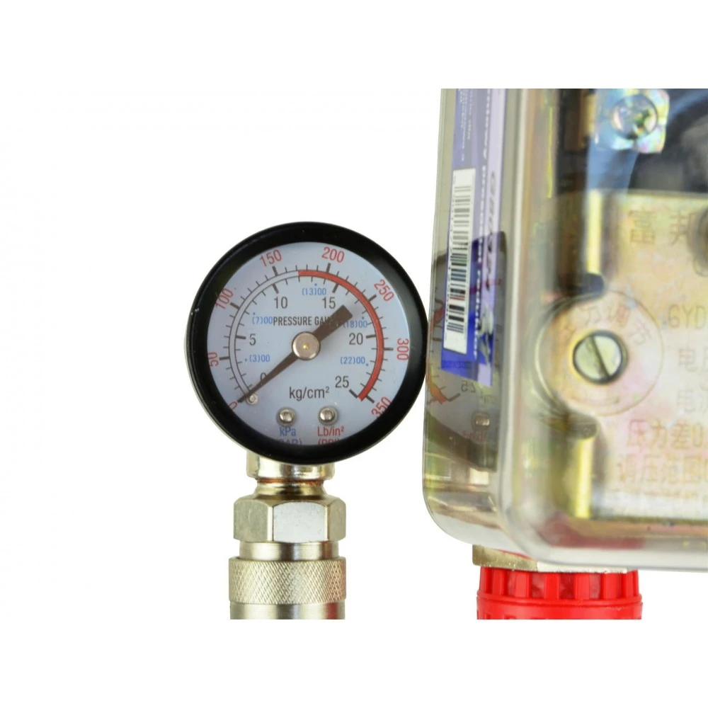 Трифазен Пресостат с манометри и бързи връзки 400V