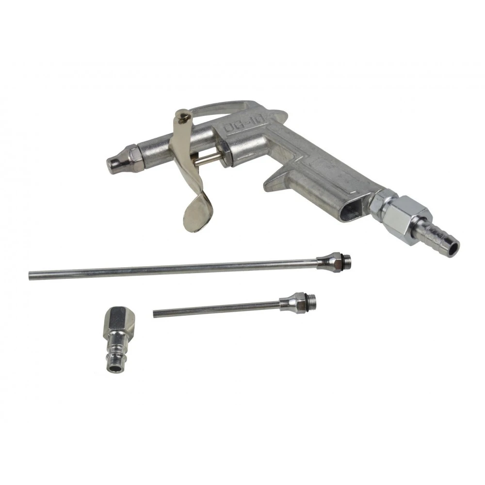 Пневматичен пистолет за обдухване с 5 броя накрайници G01163