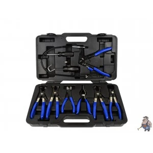 Комплект клещи за скоби на водни съединения 9бр.