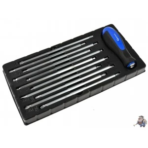 Комплект отвертка със сменяеми накрайници 22 в 1, удължена