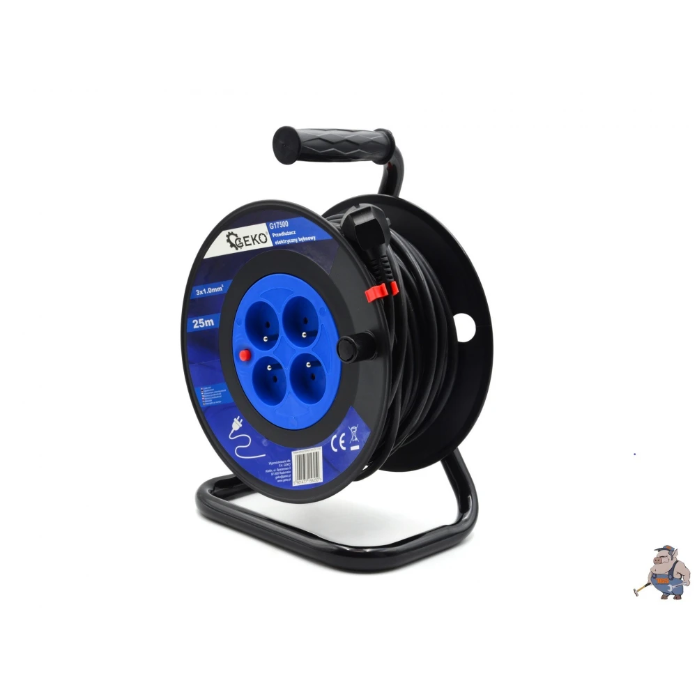 Удължител/Макара с кабел 20м, 3x1.0mm2