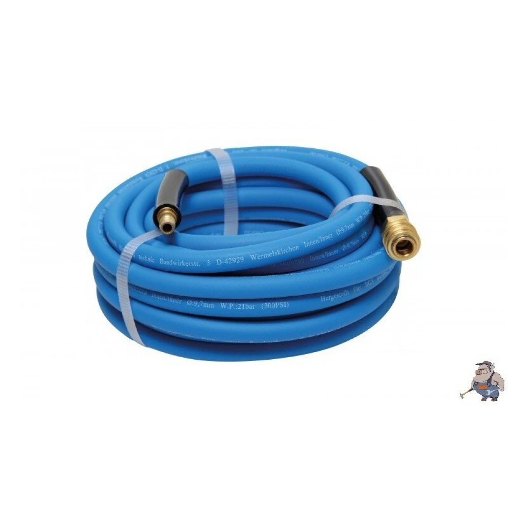 Гумен маркуч за въздух с бързи връзки 10 метра