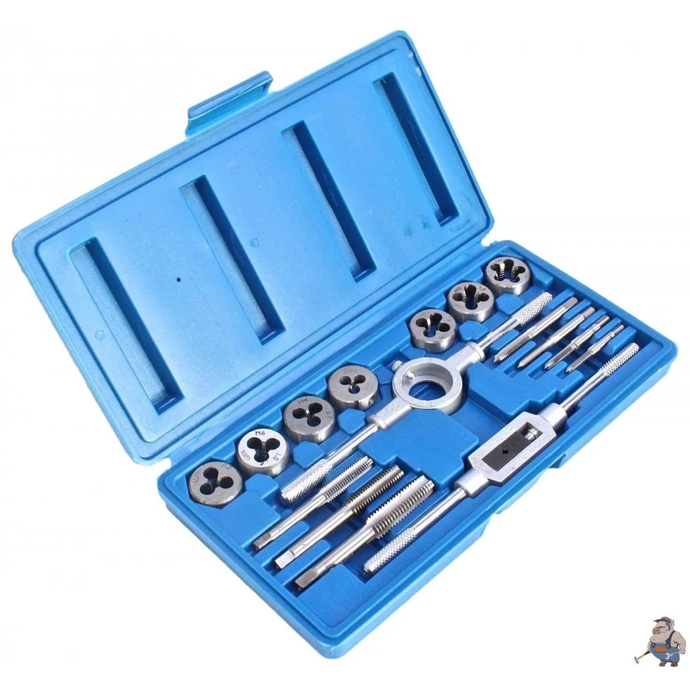 К-кт метчици и плашки M3-M12 16бр.