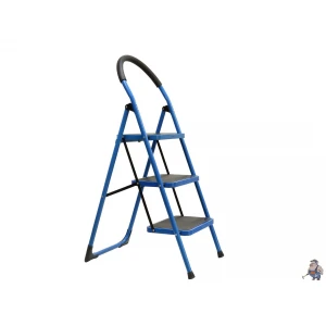 Сгъваема Метална стълба с три стъпала 150 кг Geko - G02436