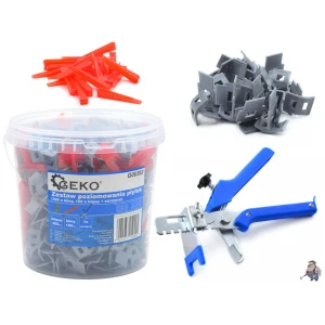 К-кт за нивелиране / изравяване на плочки (400 части + клещи)