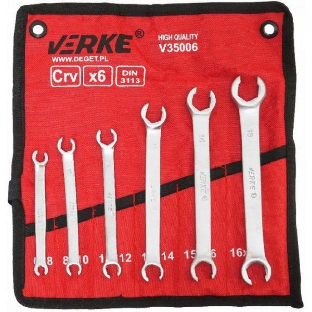 К-кт рязани ключове за спирачни тръбички 6бр.