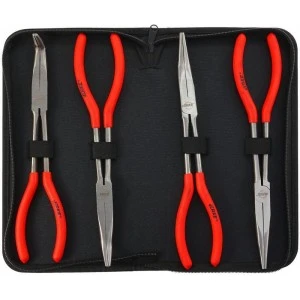 К-кт комбинирани дълги клещи 11" Прави/Извити 4бр.