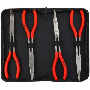 К-кт комбинирани дълги клещи 11" Прави/Извити 4бр.