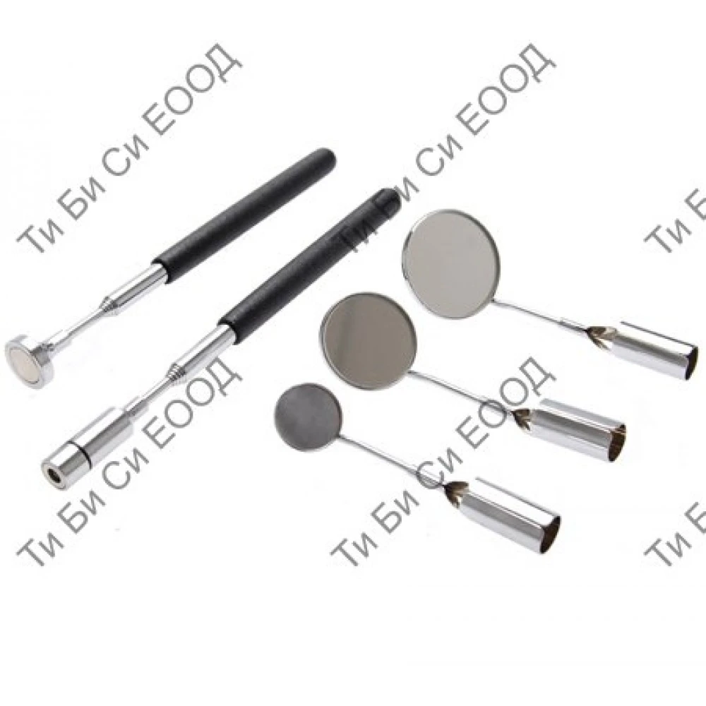 Комплект огледалца,LED фенерче и магнит BGS Technic