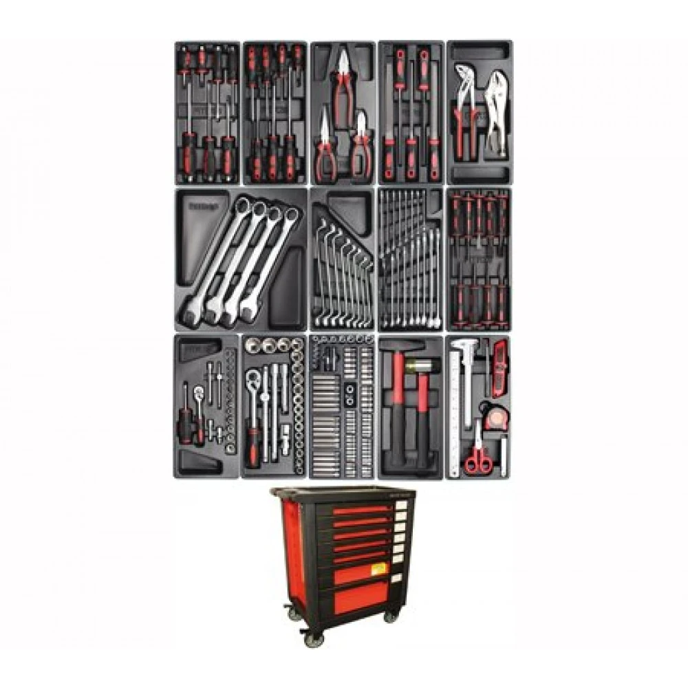 Професионална количка за инструменти, напълно оборудвана BGS Technic, Kraftmann