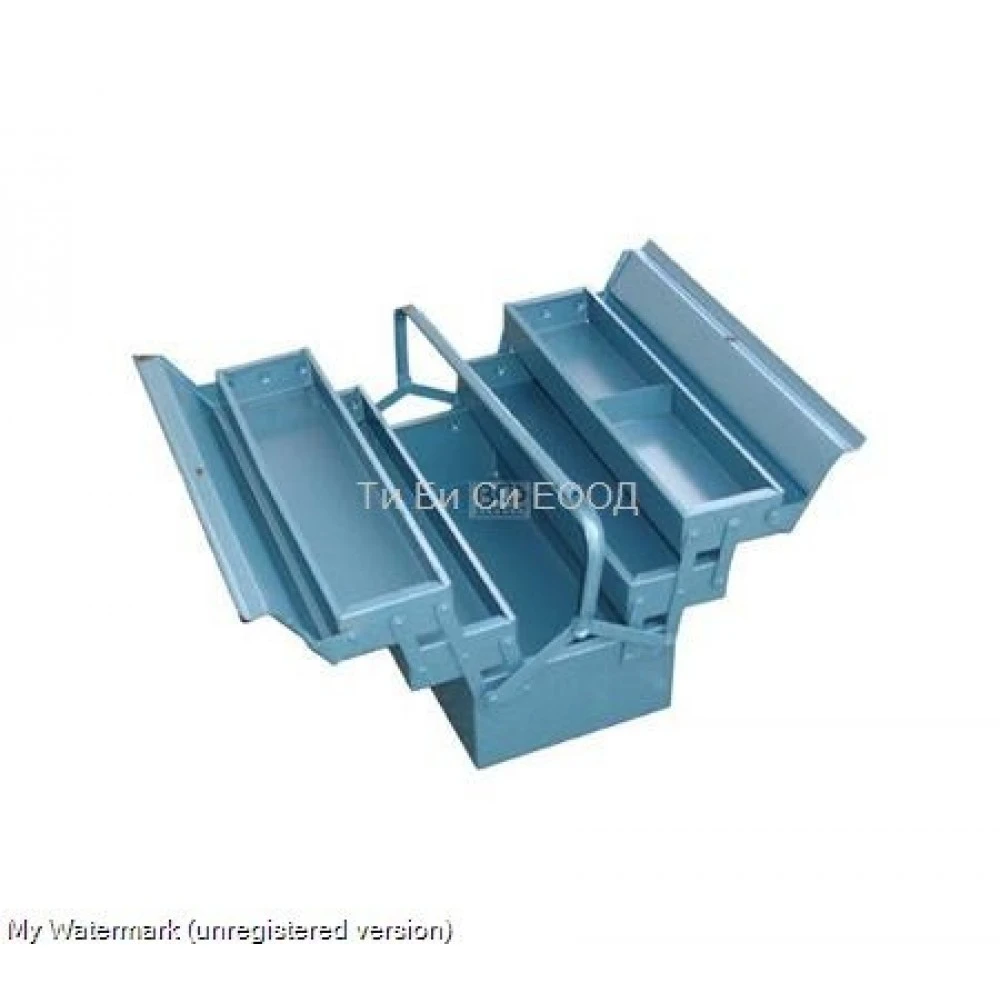 Метален куфар/кутия/сандък/ за инструменти,5 отделения BGS Technic