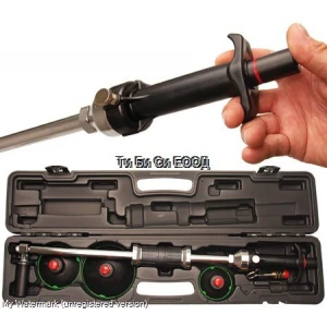 Професионален тенекиджийски инструмент за поправка на вдлъбнатини с обратен чук (с ръчна помпа) BGS Technic