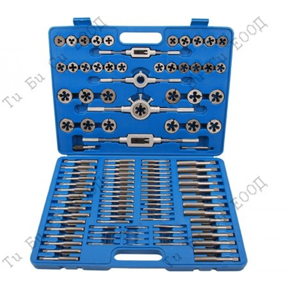 Професионален комбиниран комплект метчици и пфлашки, цолови и метрични, 110 части BGS Technic