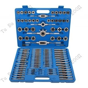 Професионален комбиниран комплект метчици и пфлашки, цолови и метрични, 110 части BGS Technic