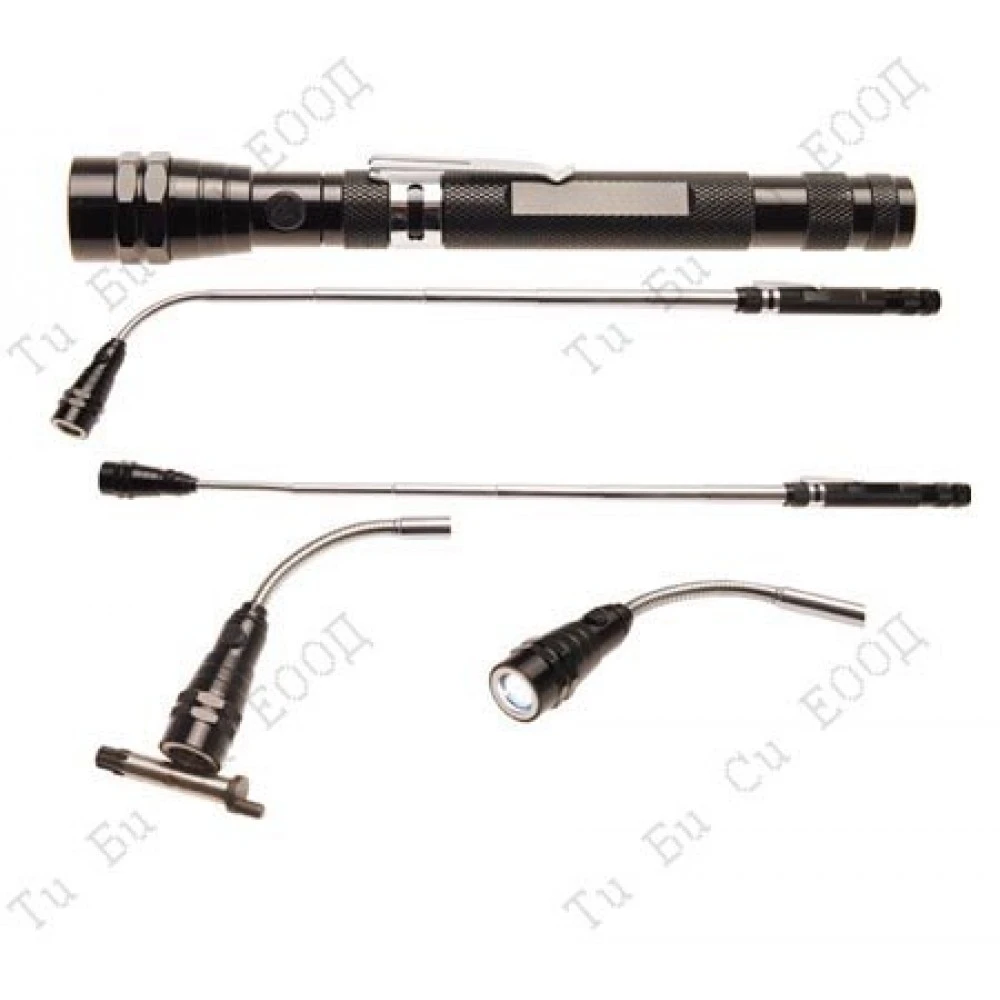 2 в 1 комбиниран разтегаем LED фенер и магнит BGS Technic