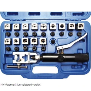 Професионален комплект с хидравличен инструмент за спирачни и други тръбички BGS Technic