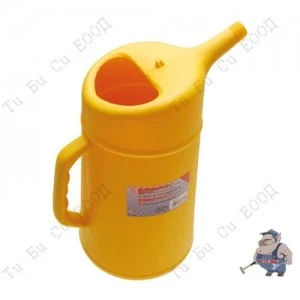 Съд за наливане и събиране на масло и киселина (кана),алкално устойчива 5л. BGS Technic