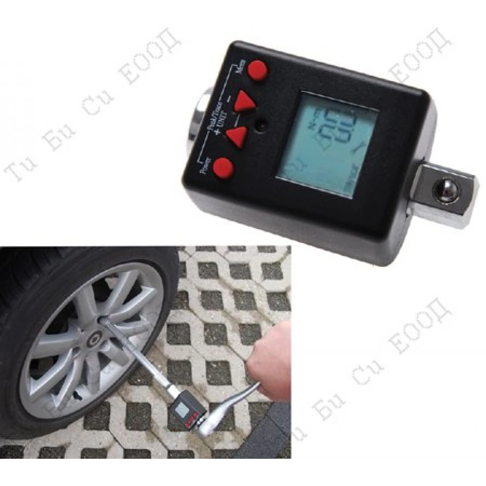 Професионален дигитален динамометричен адаптор за тресчотка 1/2, 40-200Nm, BGS Technic