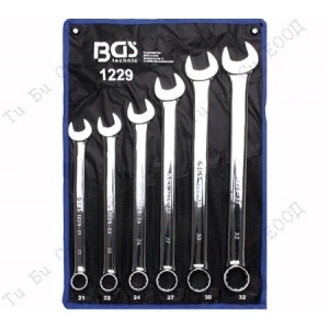 Комплект дълги звездогаечни ключове,6бр.,21-32мм.