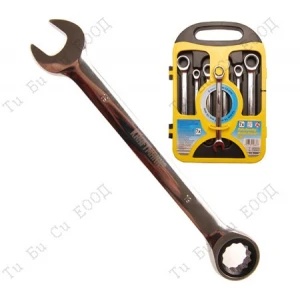 Комплект звездогаечни ключове с тресчотка, 7бр,8мм. - 19мм.