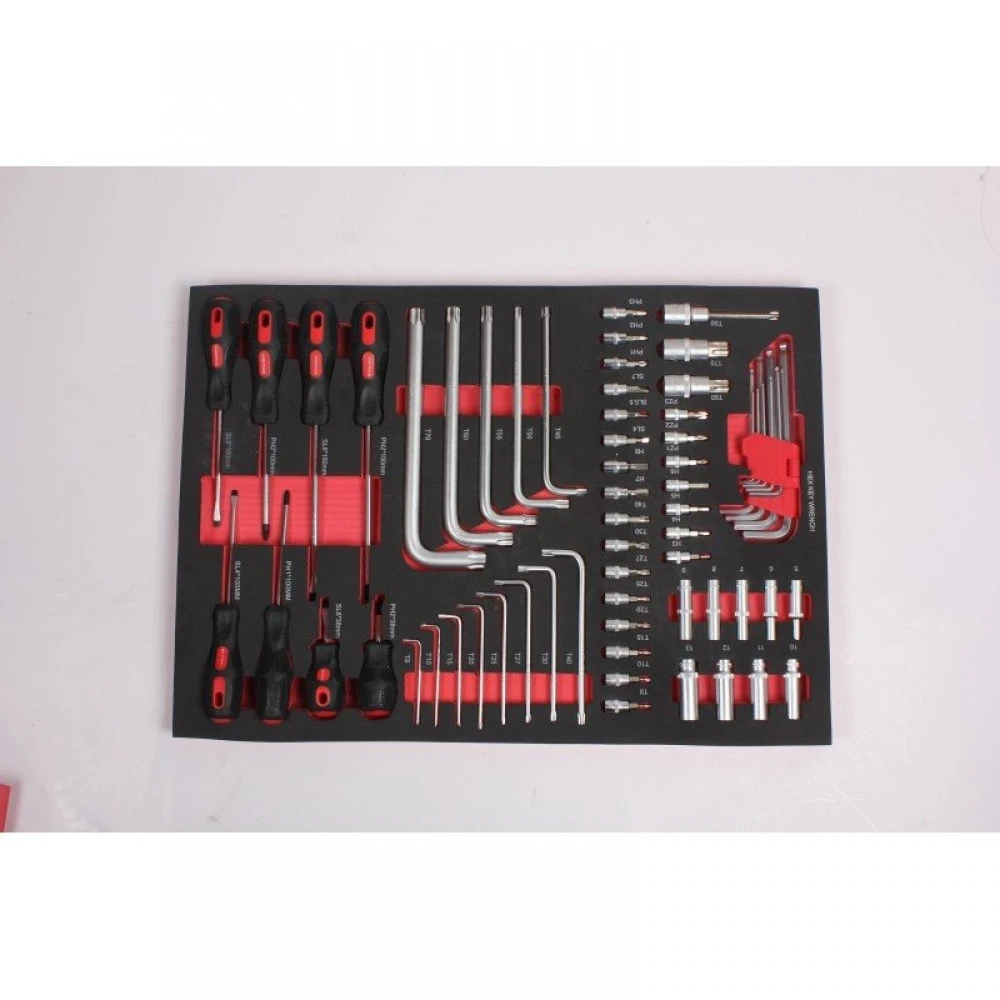 Необорудвана количка за инструменти, 7 чекмеджета