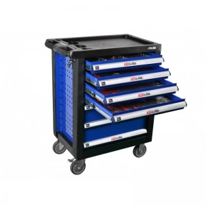 Оборудвана количка за инструменти, 7 отделения, 319 части