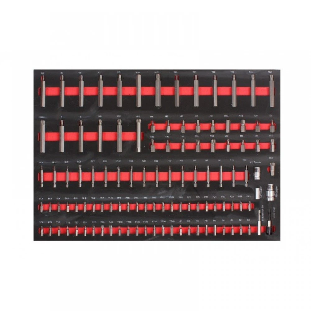 Оборудван шкаф за инструменти, 6 отделения, 234 части