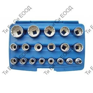 Комплект вложки тип All drive, 19 части, 1/2" BGS TECHNIC