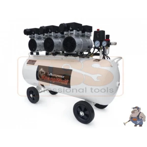 Обезшумен/тих, безмаслен компресор 100л., 3 мотора KW2100