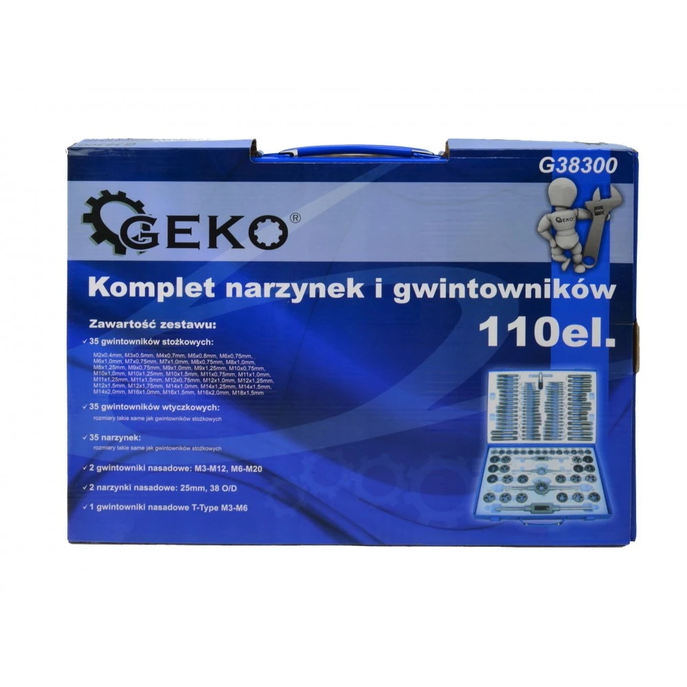 Комплект метчици и плашки 110 части M2-M18