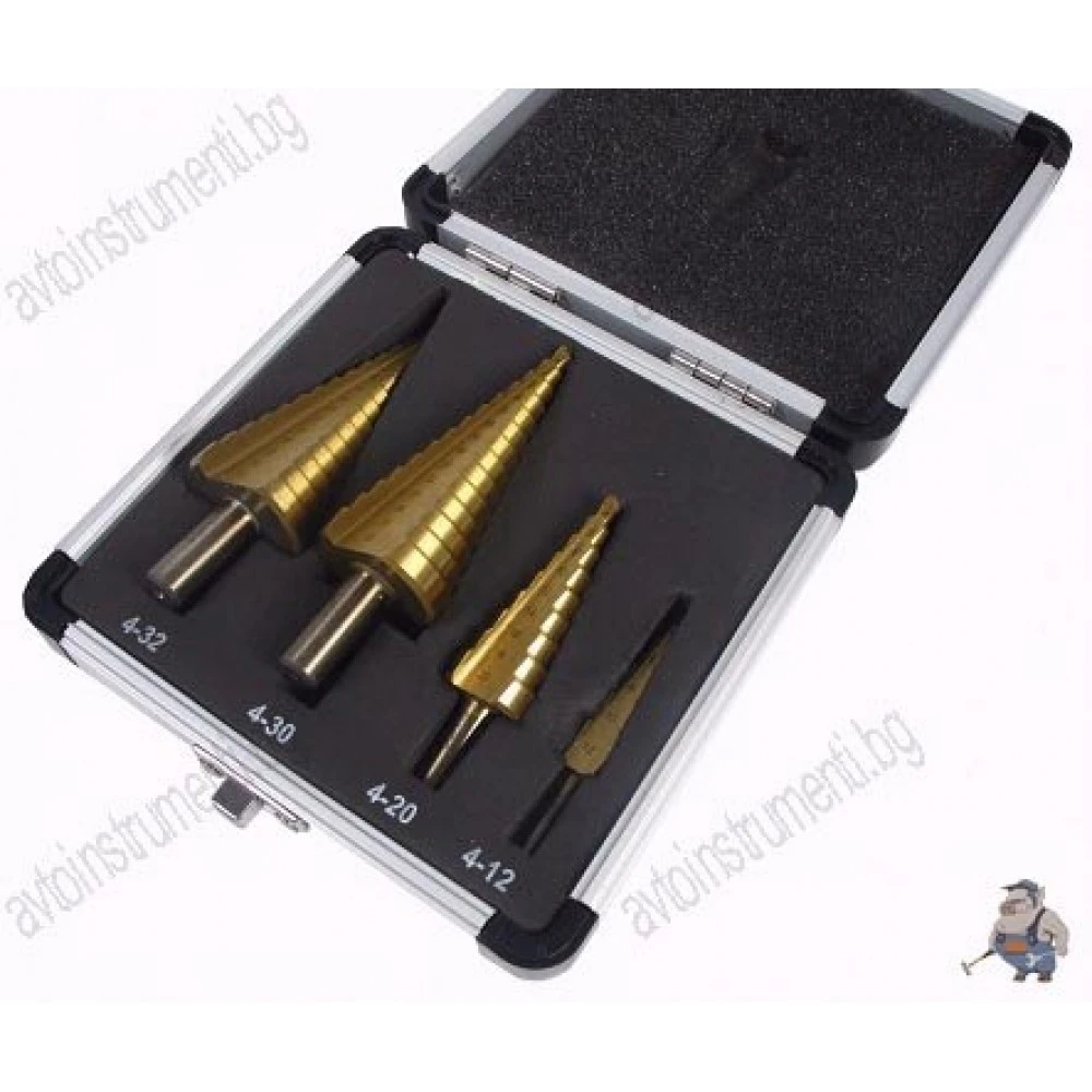 К-кт титаниеви боркони за разширяване на отвори/борчета/ 4бр.