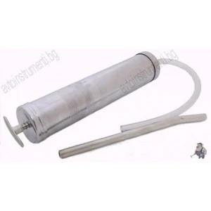 Метален шприц за масло 1 литър BASS 4022