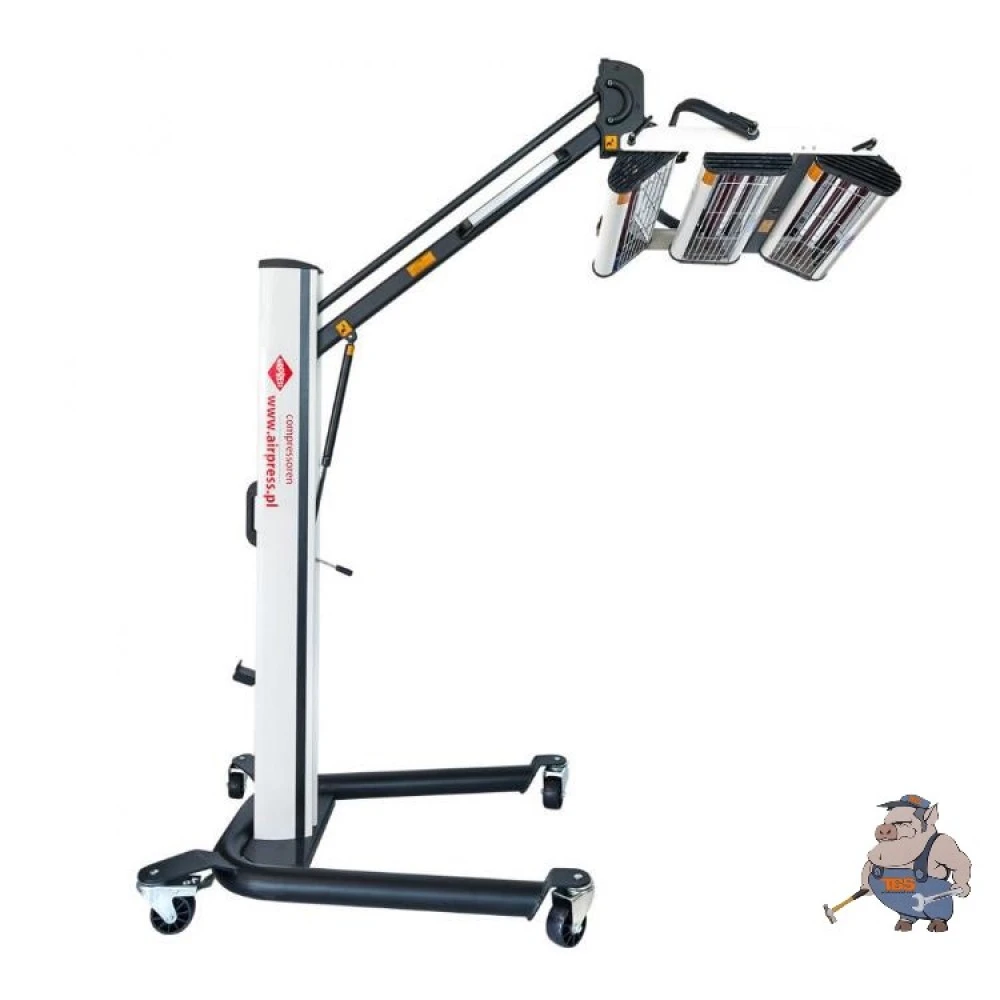 Инфрачервена лампа за сушене на боя 3x1000 W със сензор за разстояние - Airpress 