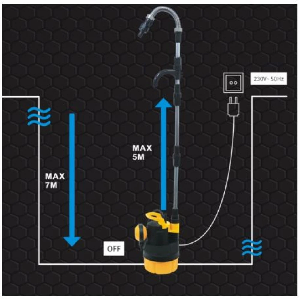 Потопяема градинска помпа с поплавък KD746