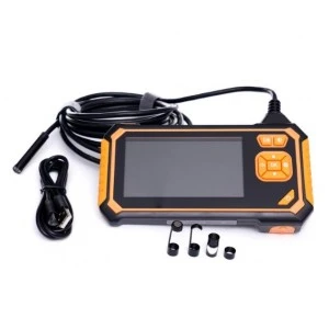 Цифрова LCD инспекционна камера / Ендоскоп с 5м кабел 2600mAh батерия и накрайници - Kraft & Dele KD10413