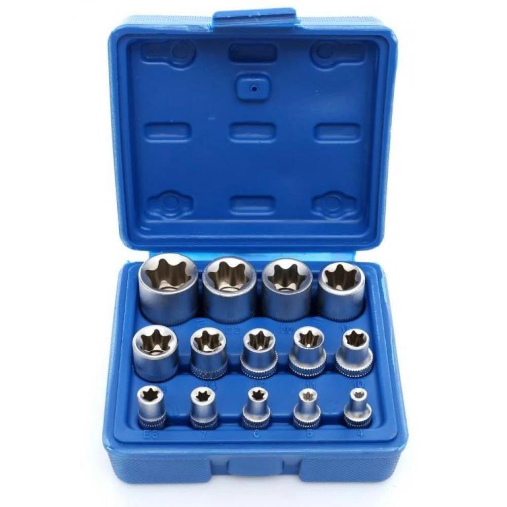 Комплект вложки / накрайници TORX от 14 части KD10335, Kraft & Dele