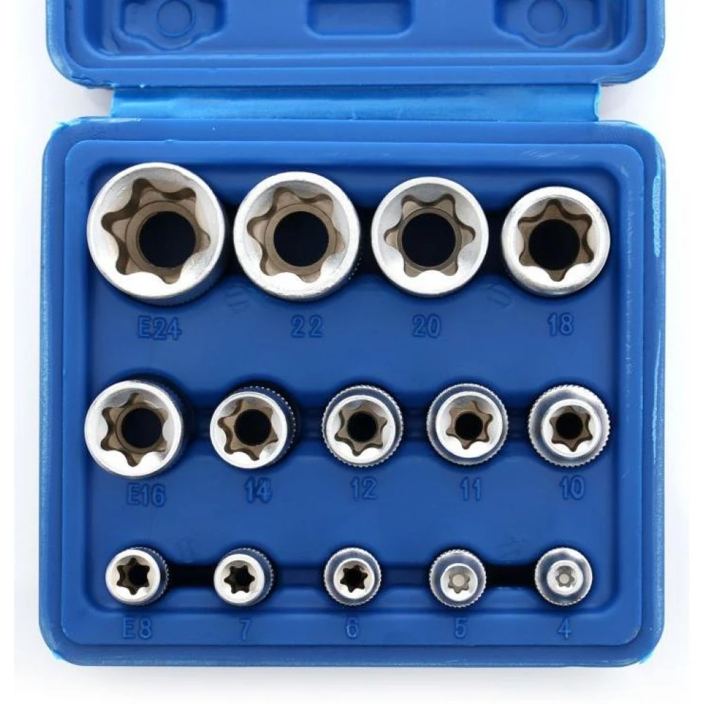 Комплект вложки / накрайници TORX от 14 части KD10335, Kraft & Dele