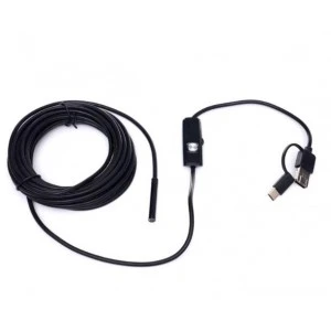 Инспекционна Камера / ендоскоп 3 в 1с 5м кабел и LED осветление, Kraft & Dele, KD10412