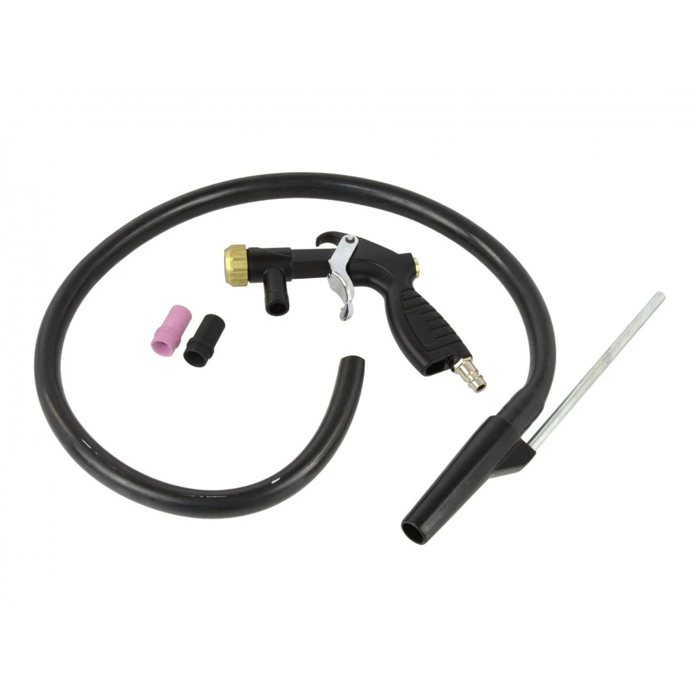 Пистолет за пясъкоструене 2 x дюзи + маркуч Geko G03149