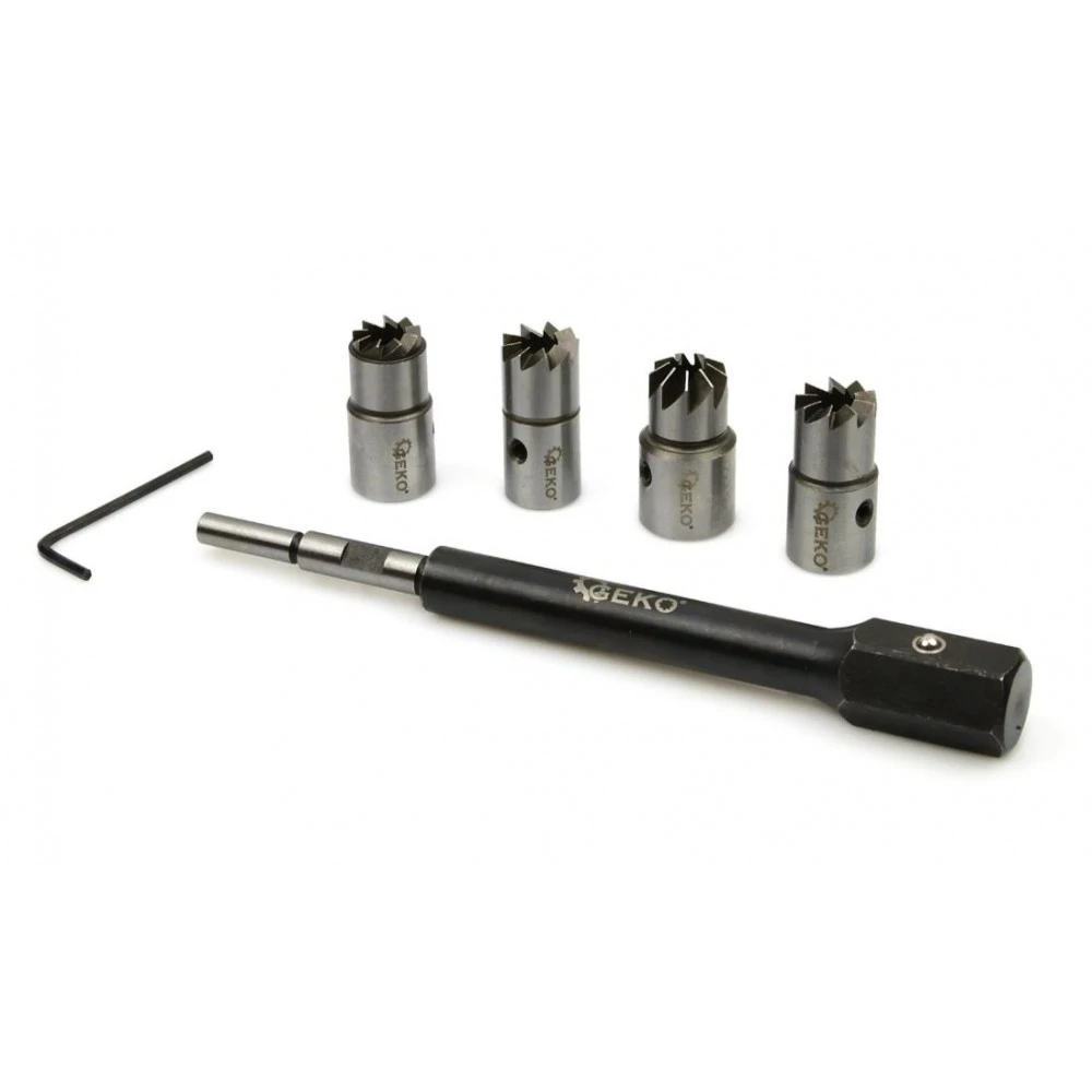 Комплект фрези за почистване на инжекторни легла 5 части - Geko - G02659