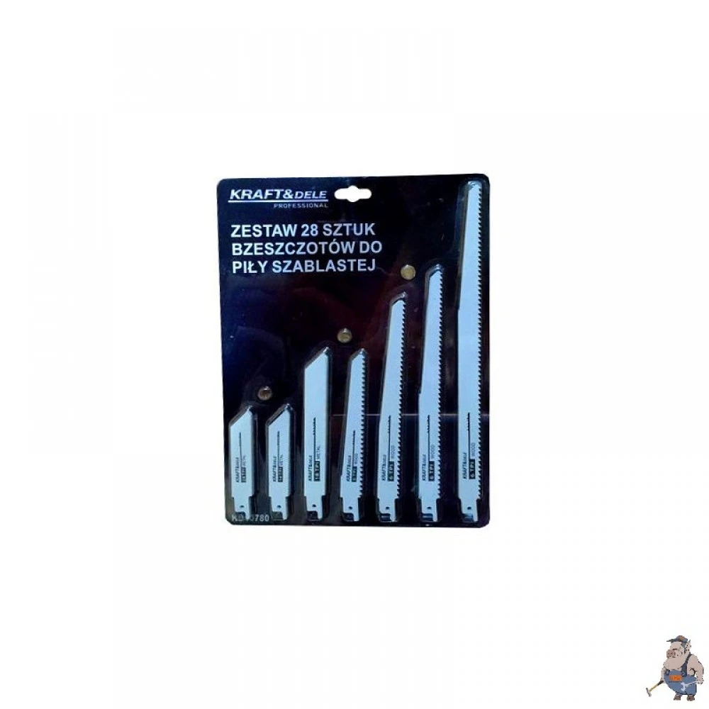 К-кт резервни ножчета / триони за саблен трион  28 бр.  Kraft & Dele KD10780