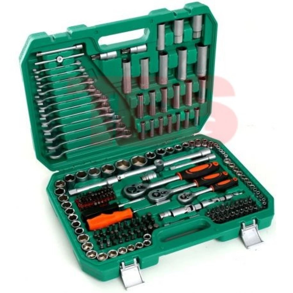 Професионален к-кт инструменти тип Гедоре 216 части Хидравличен крик за мотори ATV 680кг Kraft & Dele KD353 KD307